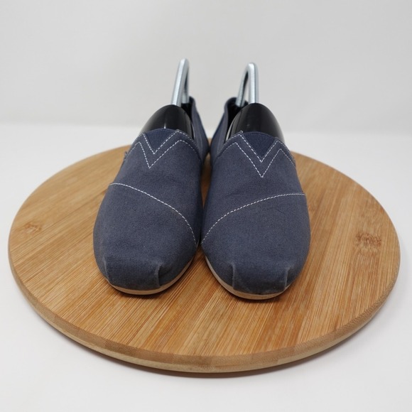 BOBS by Skechers Womens Size 9.5 Shoes Flats Blue Slip On Casual Comfort 33645 - Picture 3 of 12